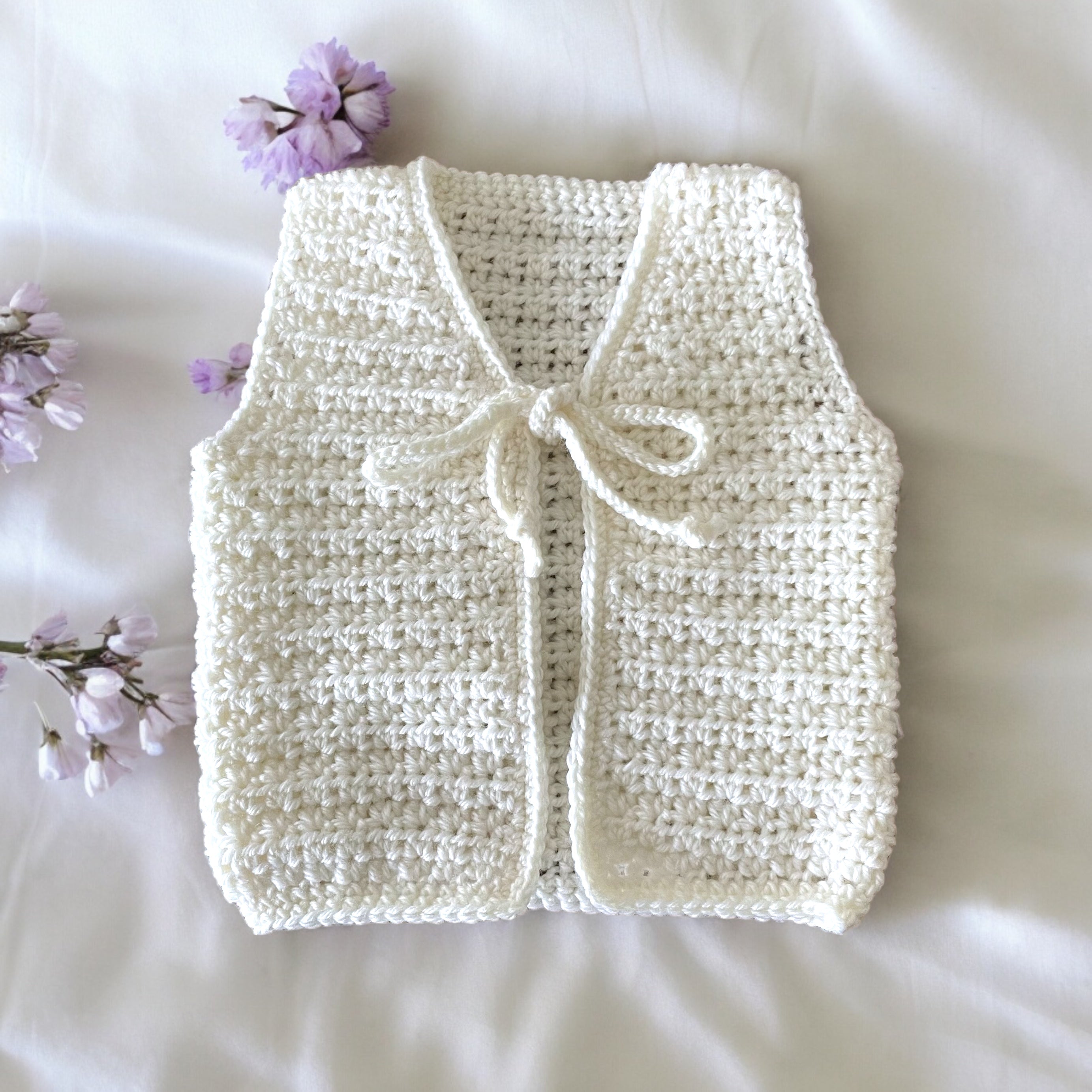 Crochet baby vest pattern best sale