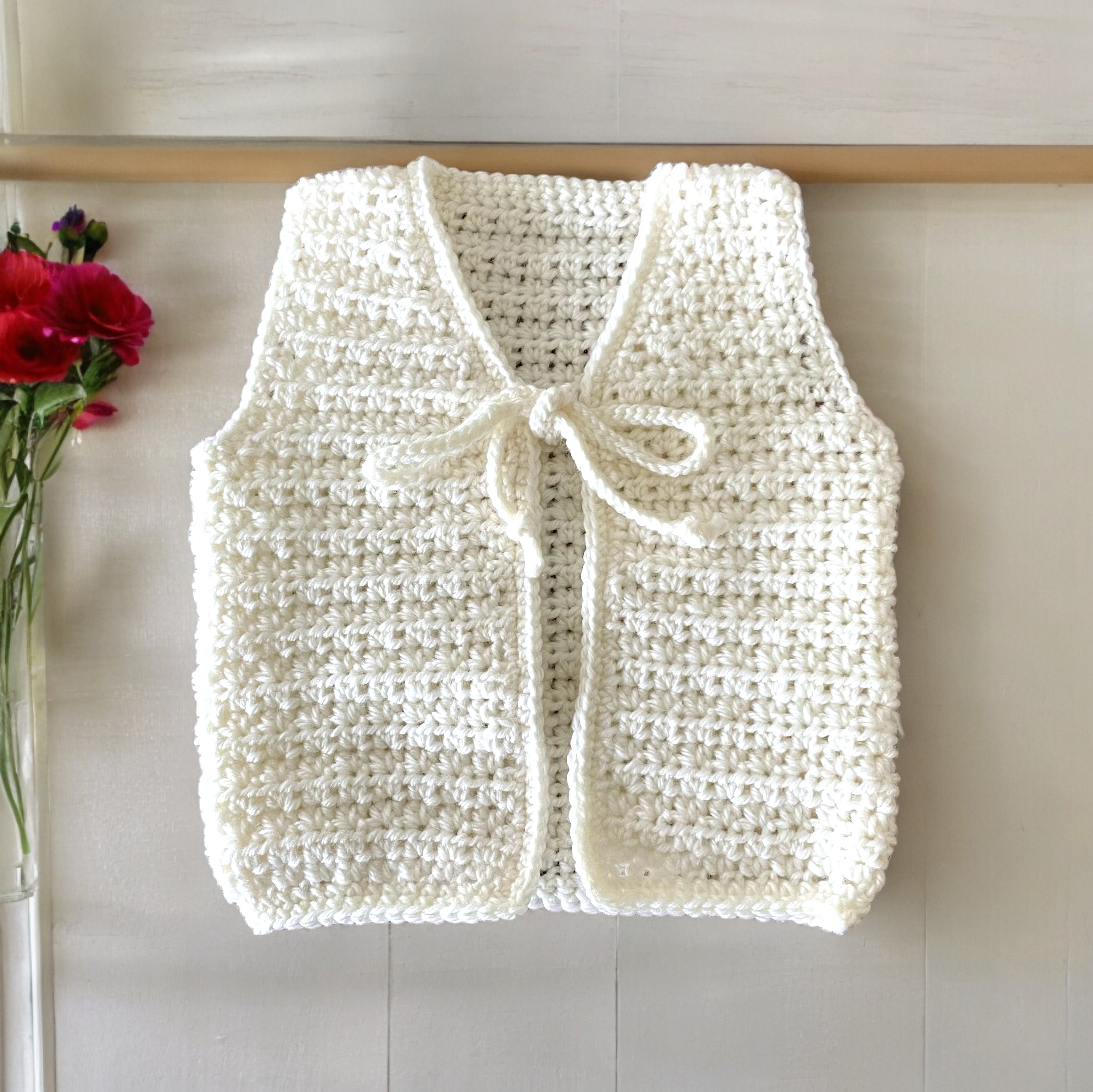 Crochet baby vest