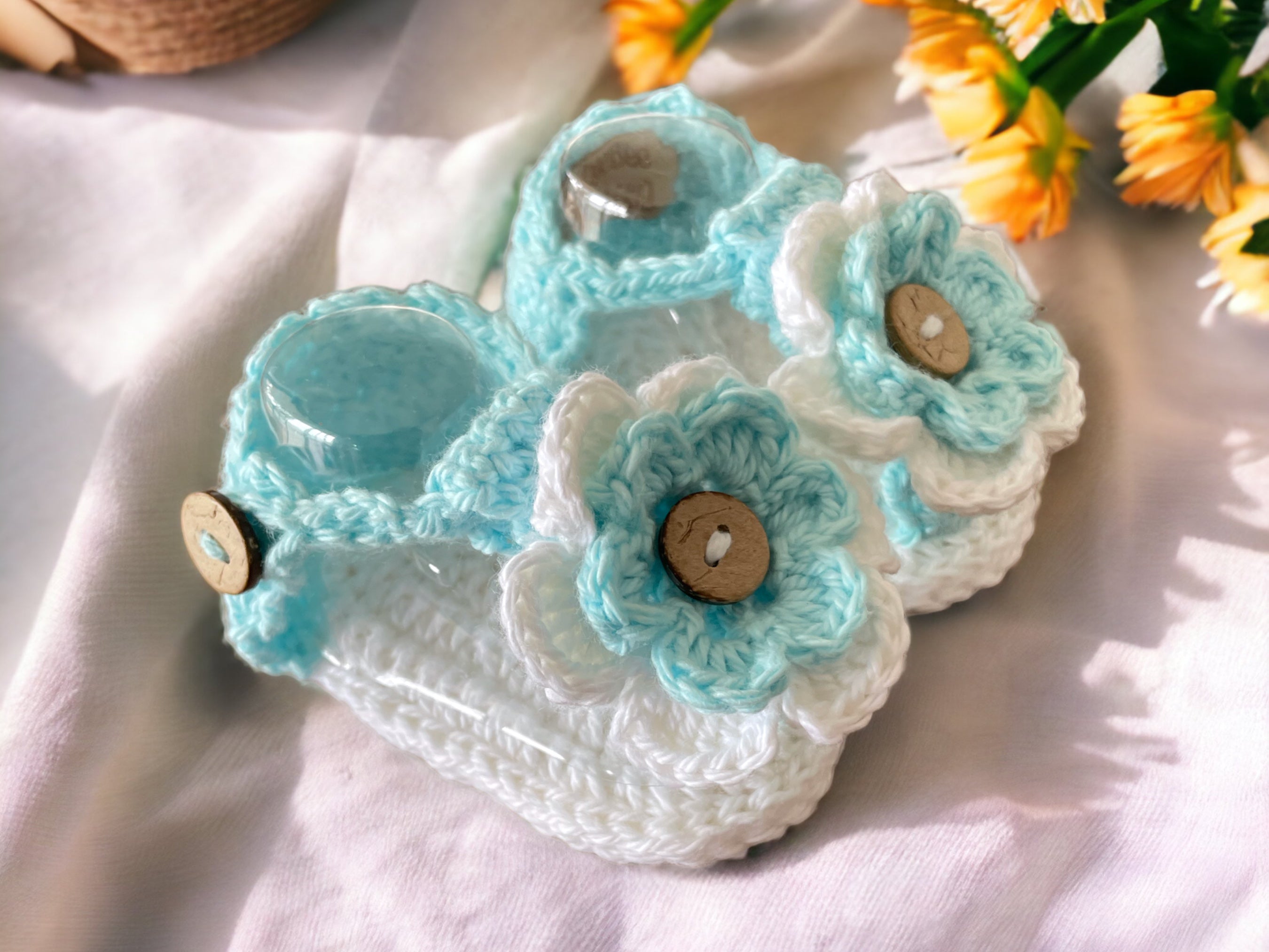 Baby hot sale flower sandals