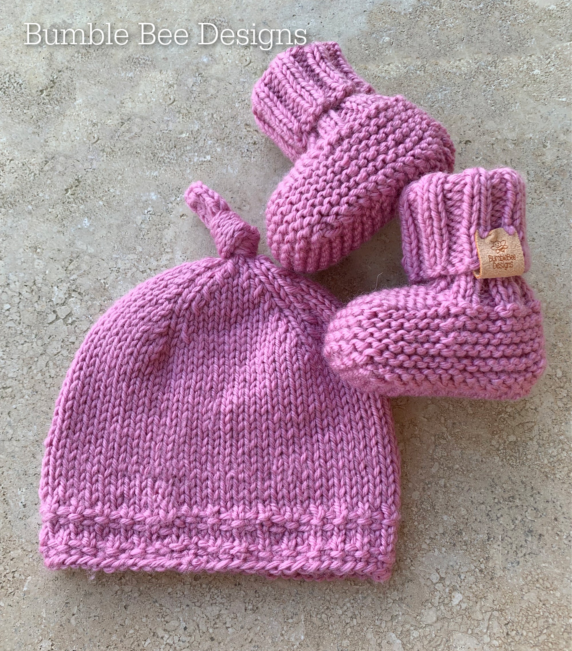 Merino wool pointy hotsell hat and booties set