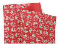 100% Pure Wool Felt - Strawberries - Printed Felt