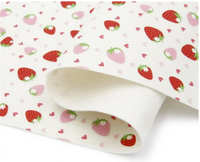 100% Pure Wool Felt - Strawberries & hearts - Printed Felt