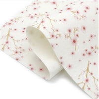 100% Pure Wool Felt - Cherry Blossom printed felt