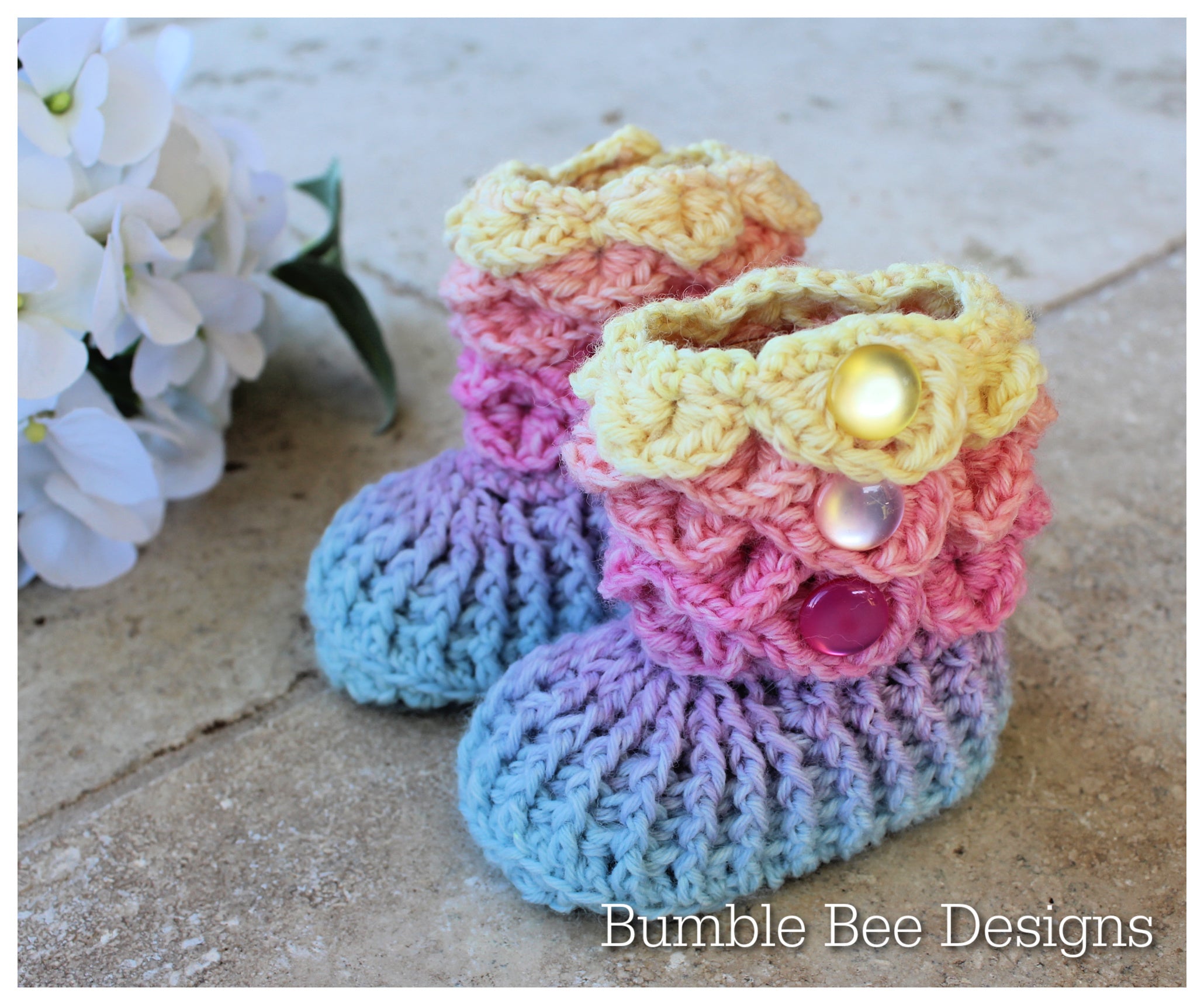 Baby Booties 0 - 6 months – BumbleBeeDesigns