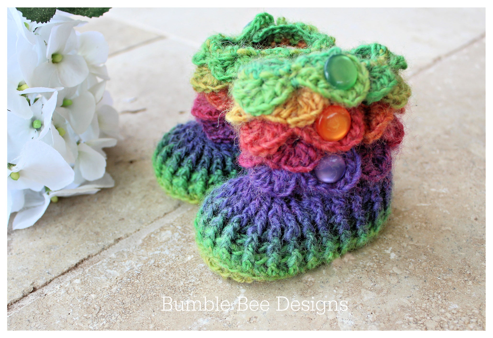 Baby Booties 0 - 6 months – BumbleBeeDesigns