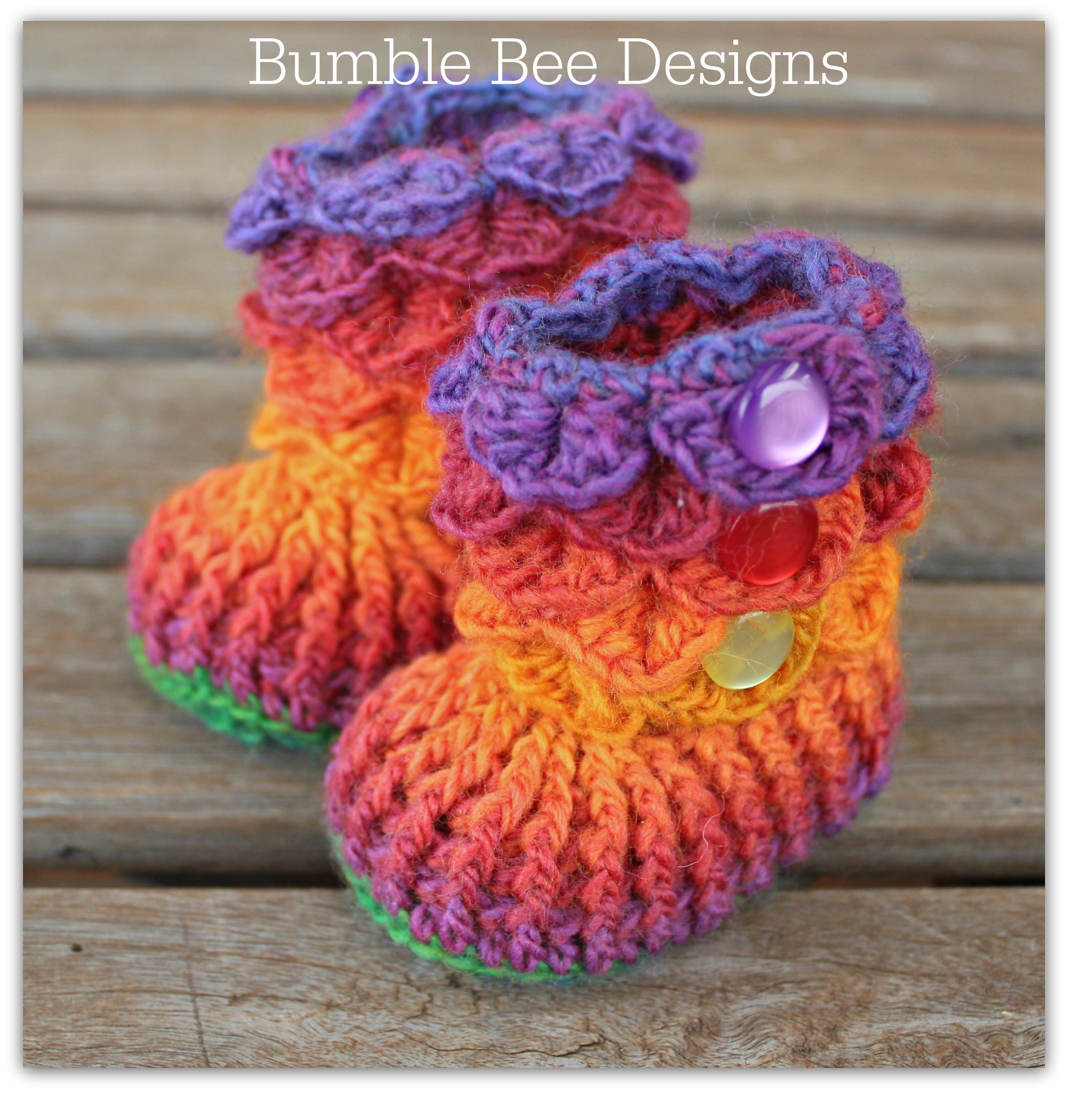 Baby Booties 0 - 6 months – BumbleBeeDesigns